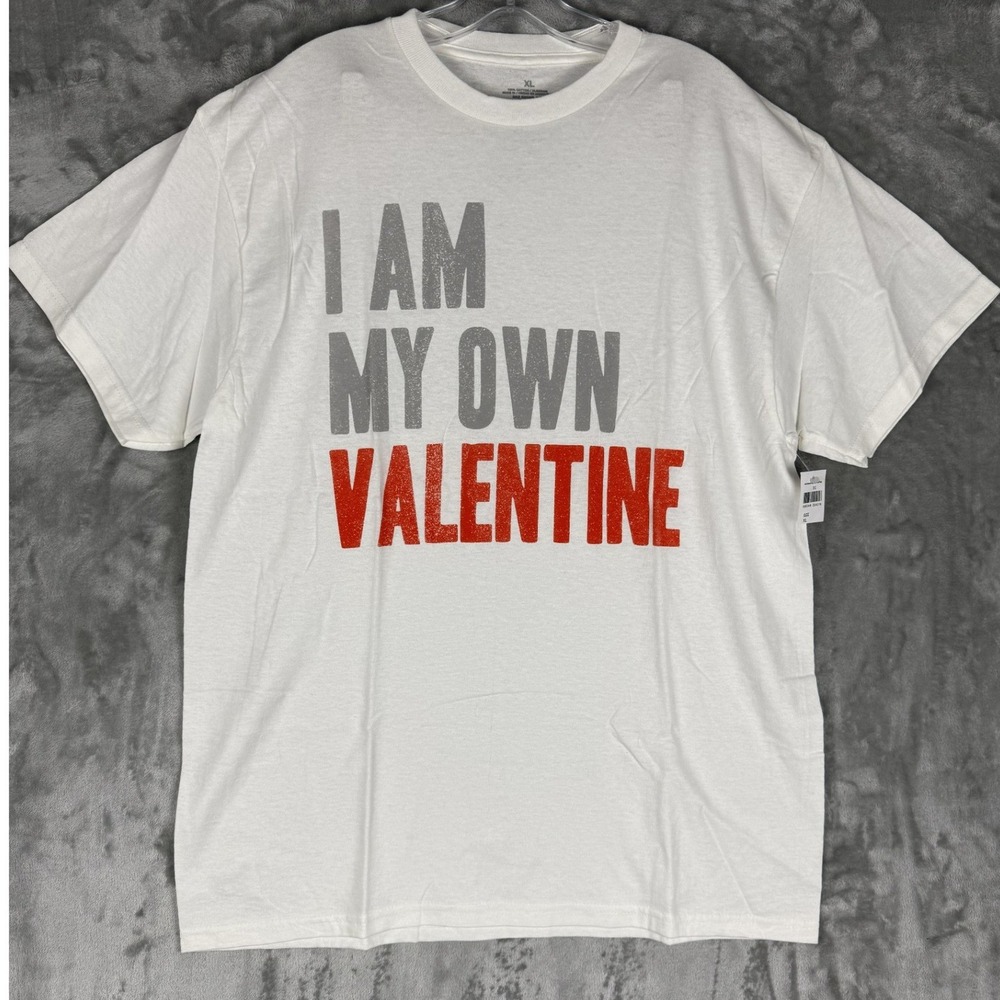 MAD ENGINE I AM MY OWN VALENTINE‎ Graphic T Shirt White XL